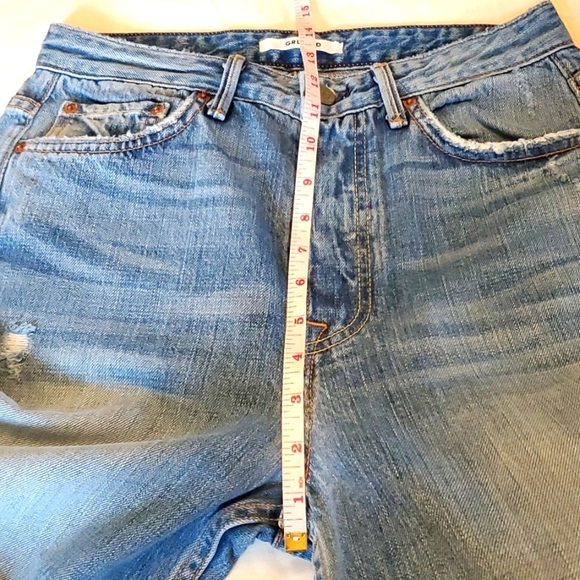 NWT GRLFRND Carla Super High-Rise Bell Jean in Gonna Fly Now sz 28 - Picture 16 of 16